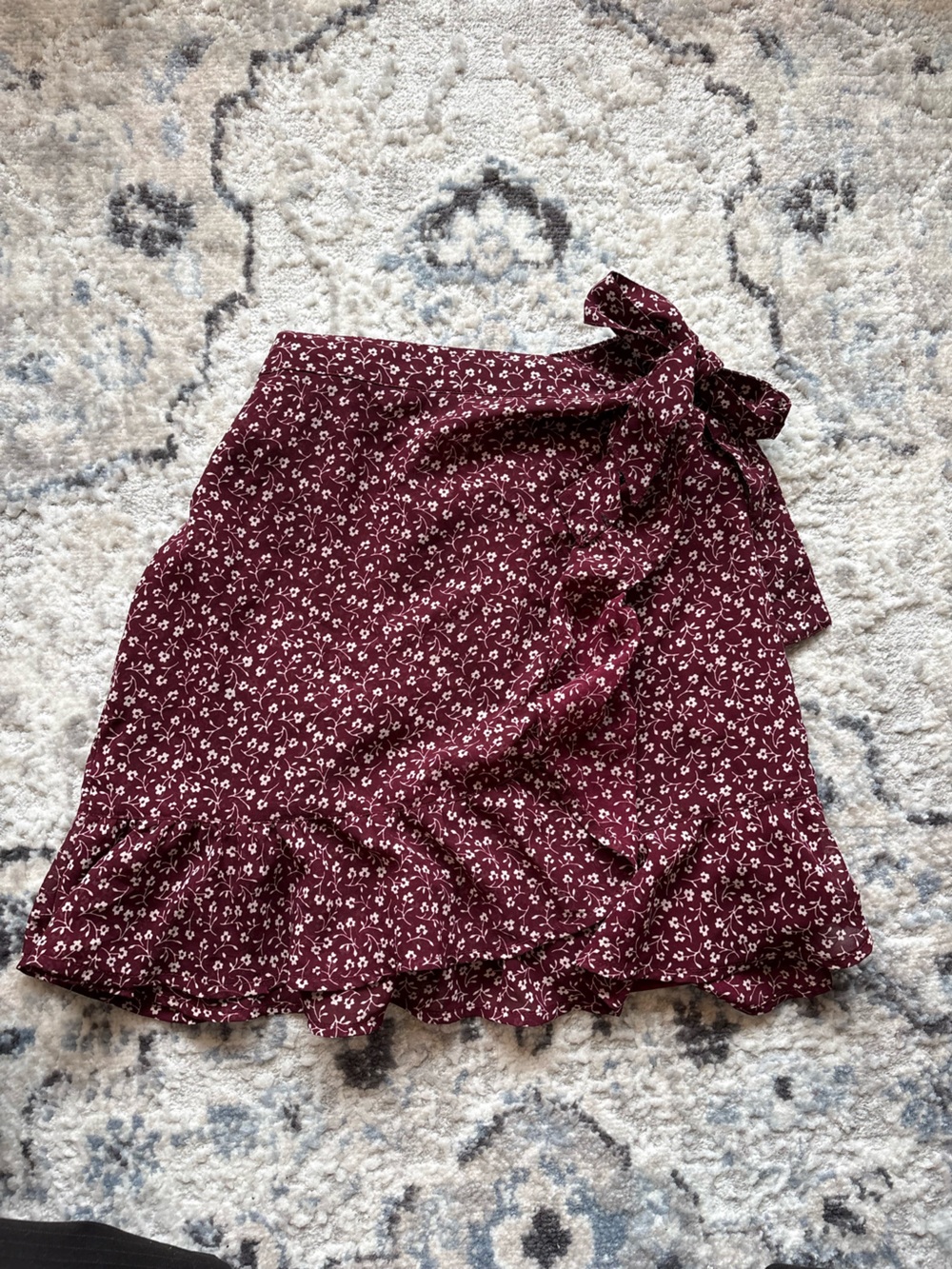 Ultra High-rise Floral Hollister Wrap Skirt